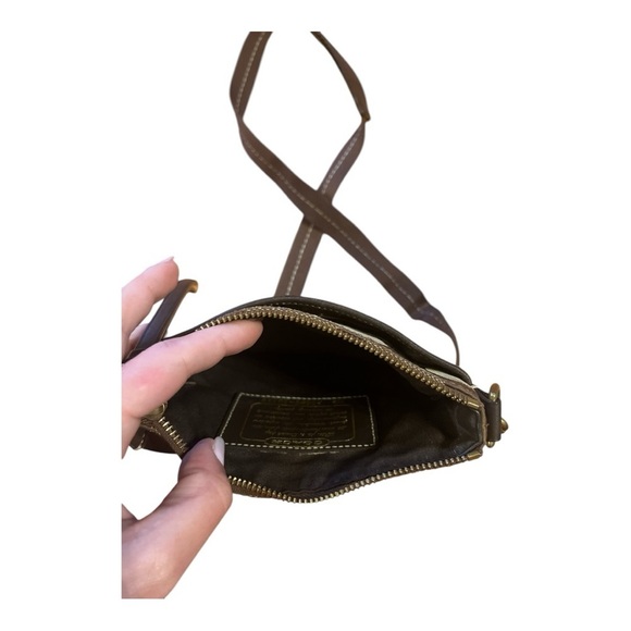 COACH Brown and Tan Crossbody Bag - Picture 4 of 5
